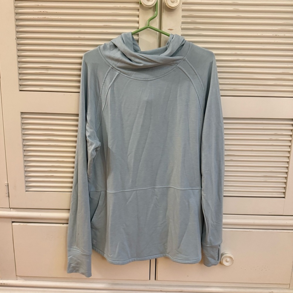 Title Nine Manresa Tumic Hoodie, Light Blue, Size XL
